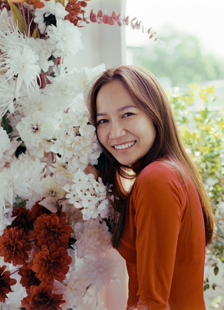 amazing portrait taken with cool vintage medium format camera