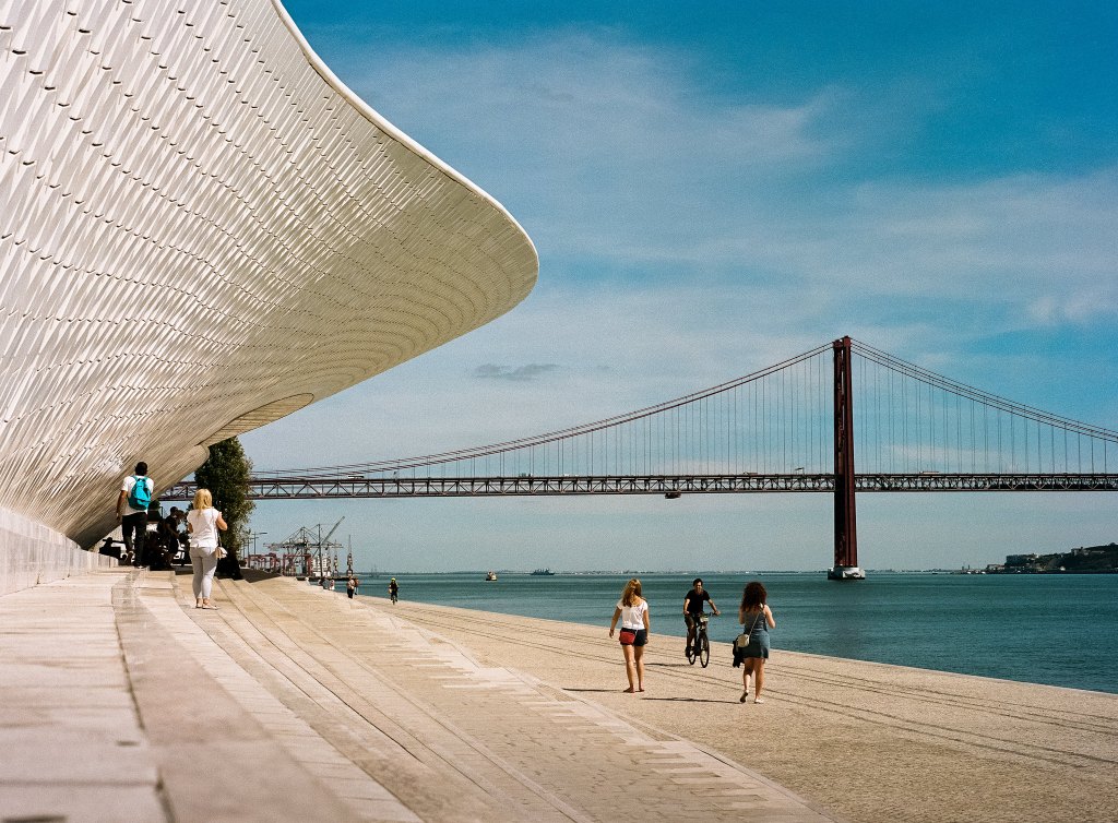 cool architecture photo taken with best vintage film camera for beginners