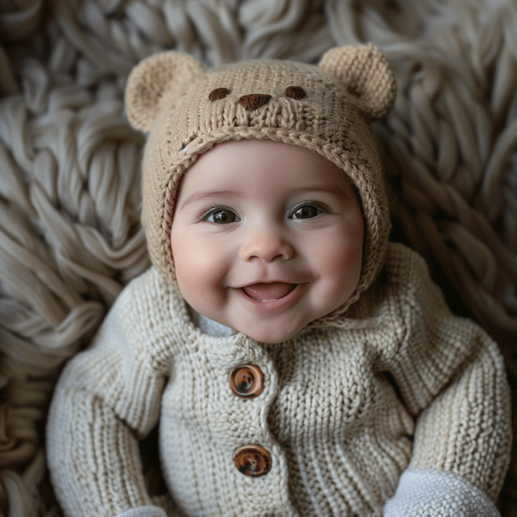 Sample photo of cute baby from Sigma 35mm lens, the best baby photography lens
