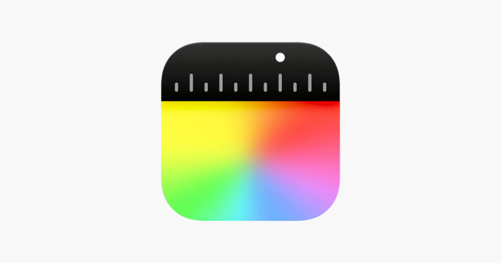 Icon of the Final Cut Camera app, featuring a colorful gradient with a ruler at the top.