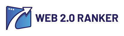 Logo of Web 2.0 Ranker featuring an upward arrow and stylised text.